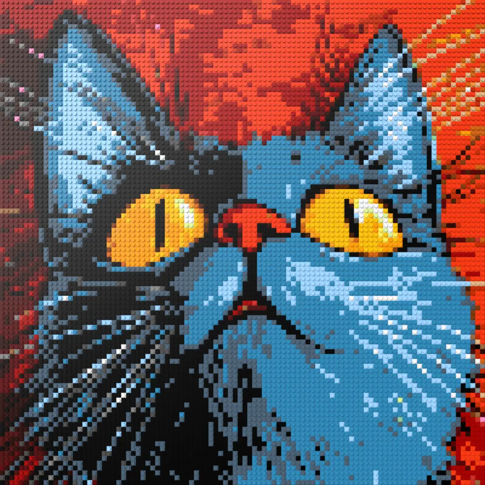 Cat Toby mosaic