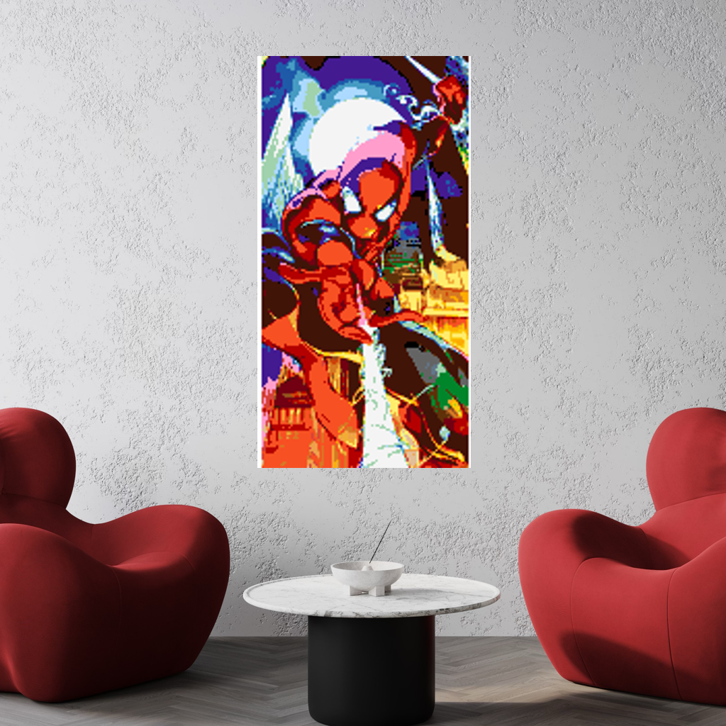 Spiderman Mosaic Interpretation