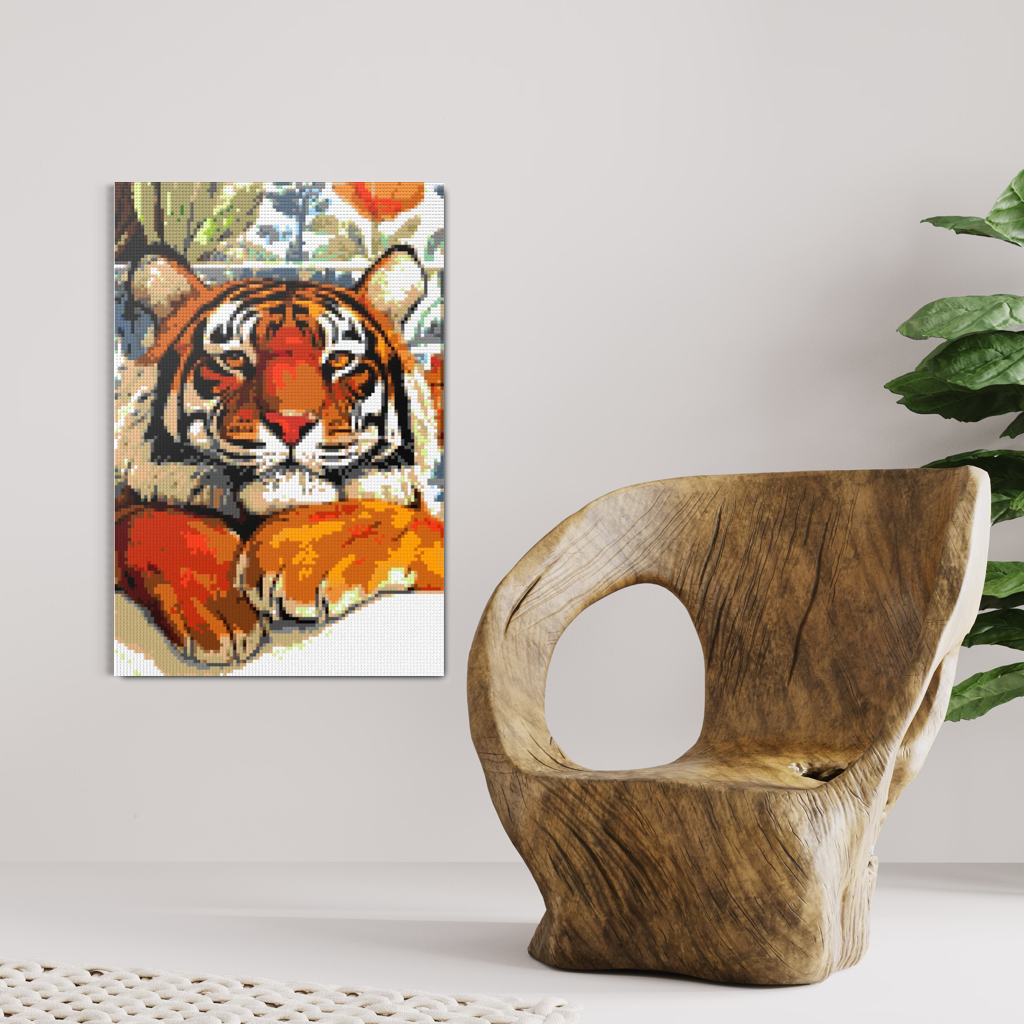 Tiger in bathtube Mosaic