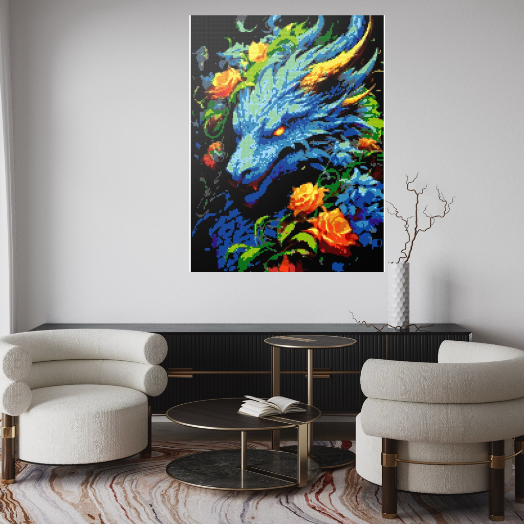 Blue Dragon mosaic