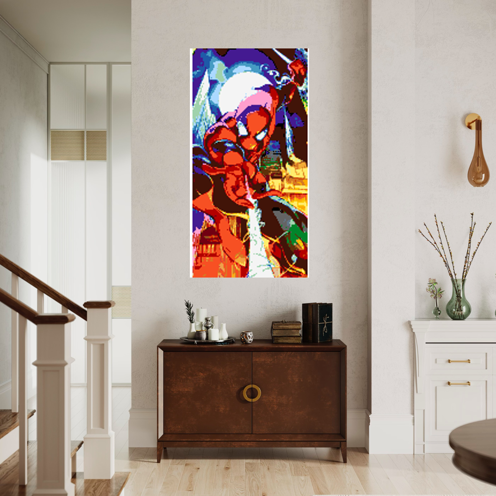 Spiderman Mosaic Interpretation