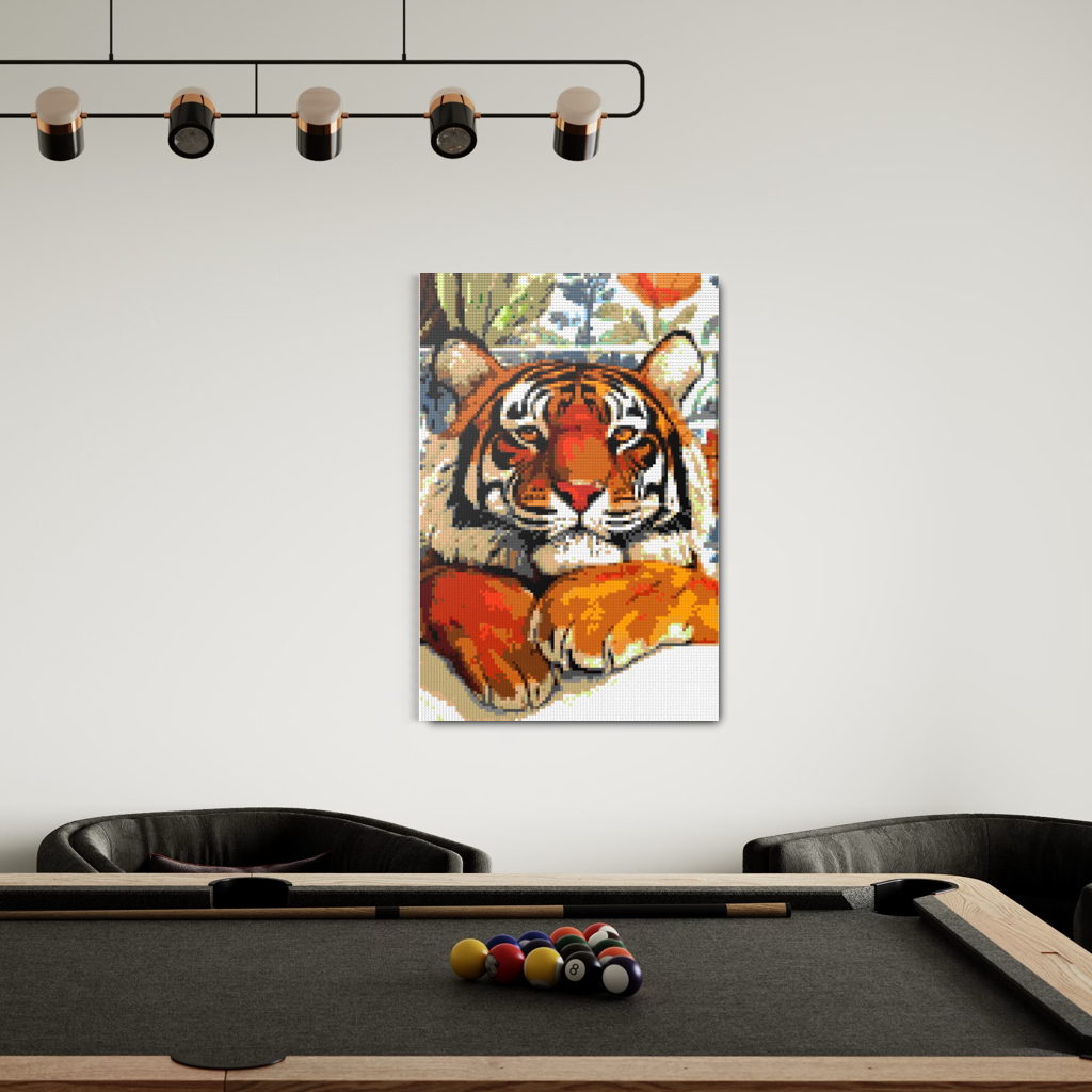 Tiger in bathtube Mosaic