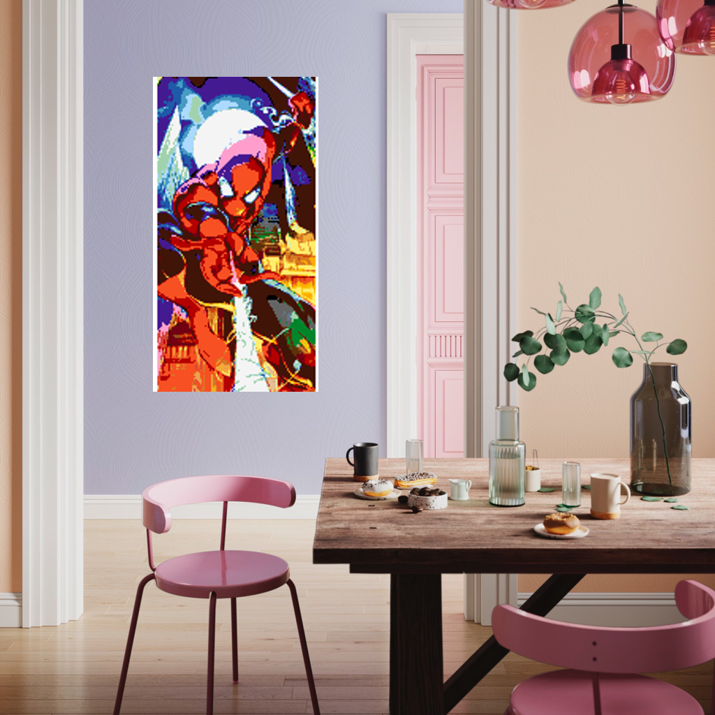 Spiderman Mosaic Interpretation