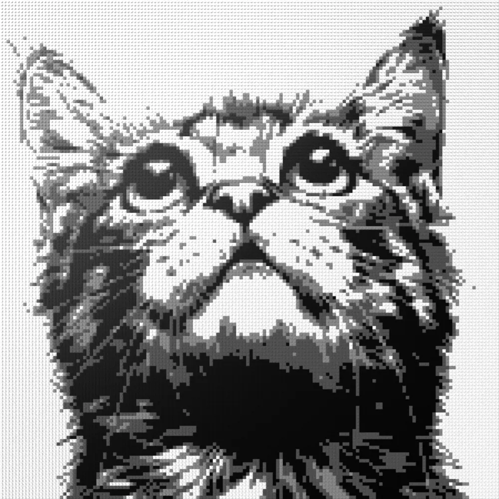 Black and white Cat Jerry mosaics