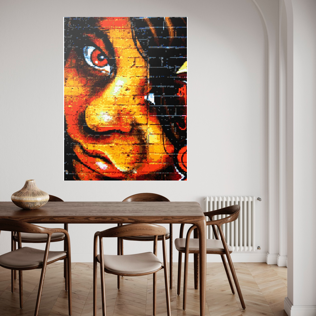 Street Art Spray Paint Face