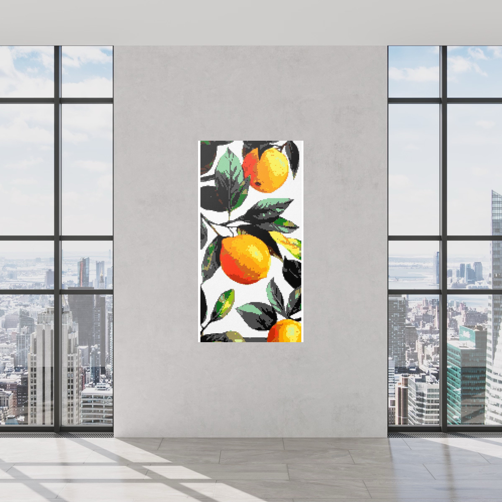 Lemons botanical art mosaic