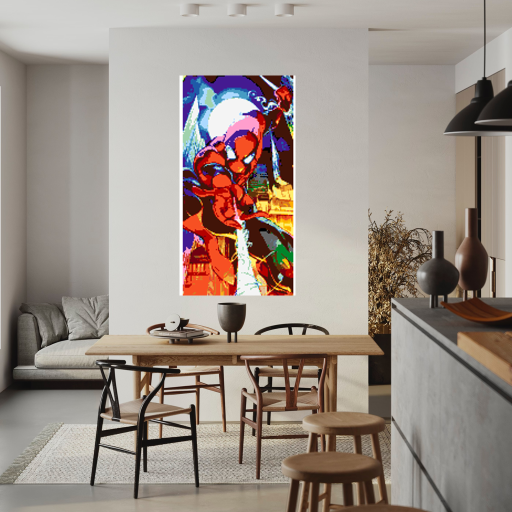 Spiderman Mosaic Interpretation