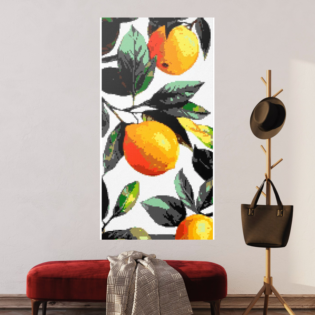 Lemons botanical art mosaic