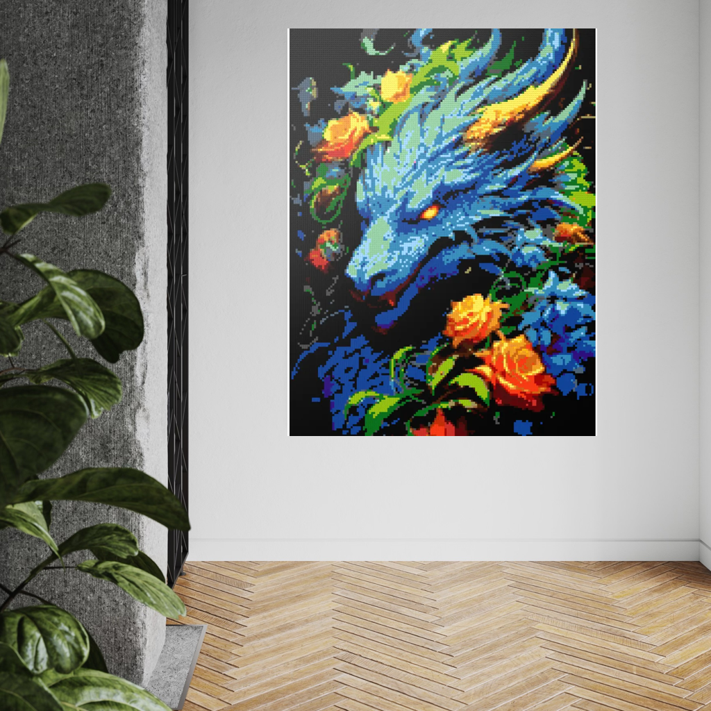 Blue Dragon mosaic
