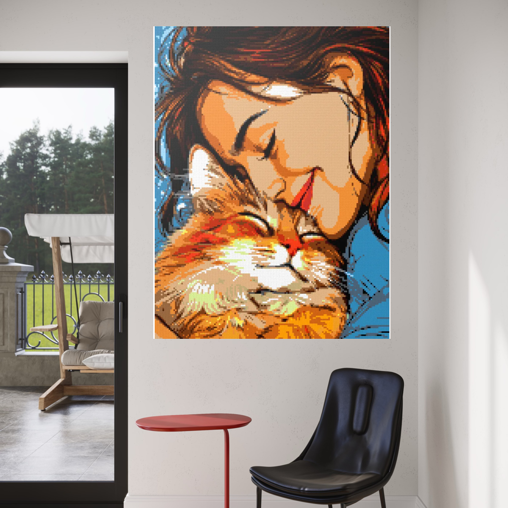 My cat is my love mosaic