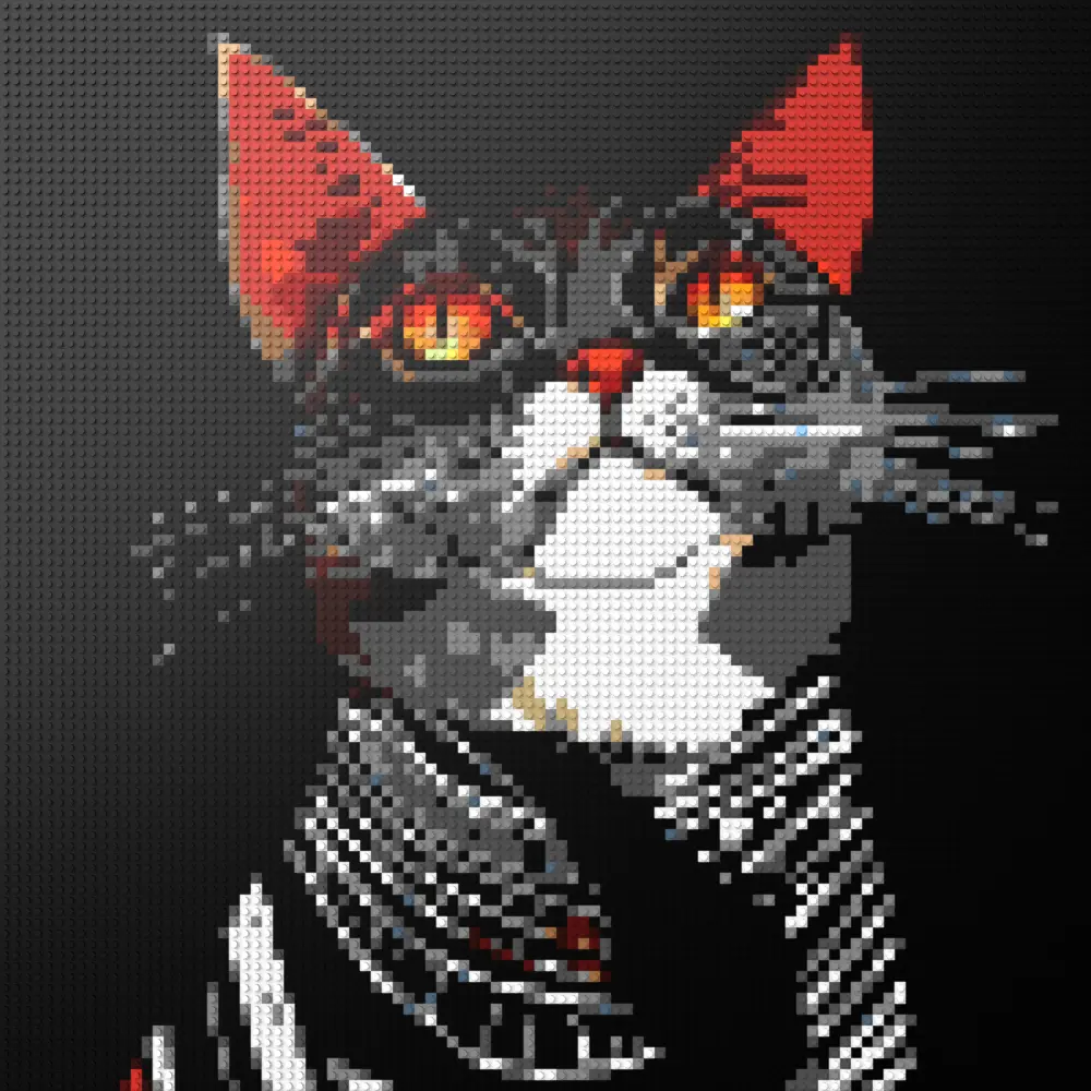 Cat Star mosaic