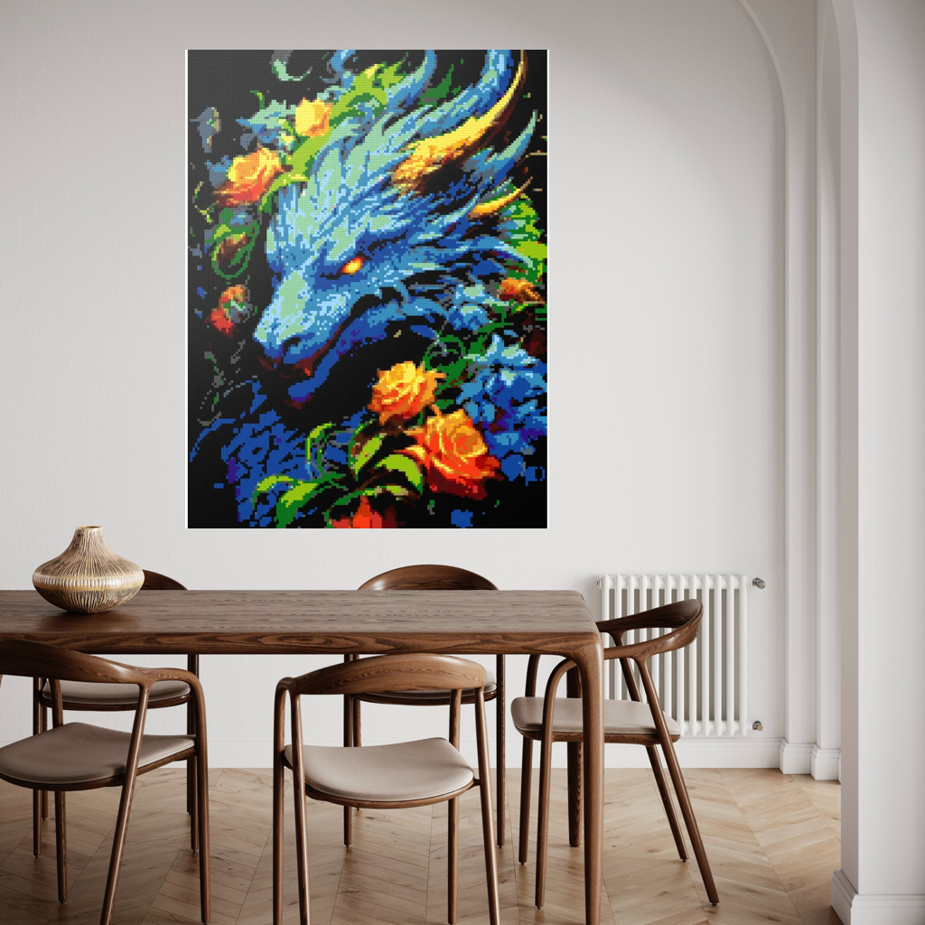 Blue Dragon mosaic