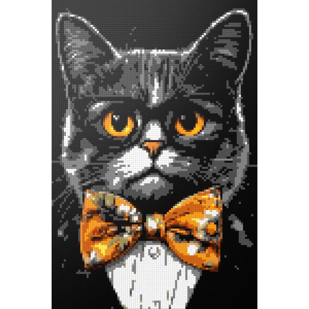 Hipster cat Looper mosaic