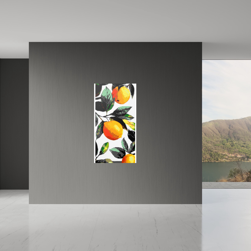 Lemons botanical art mosaic