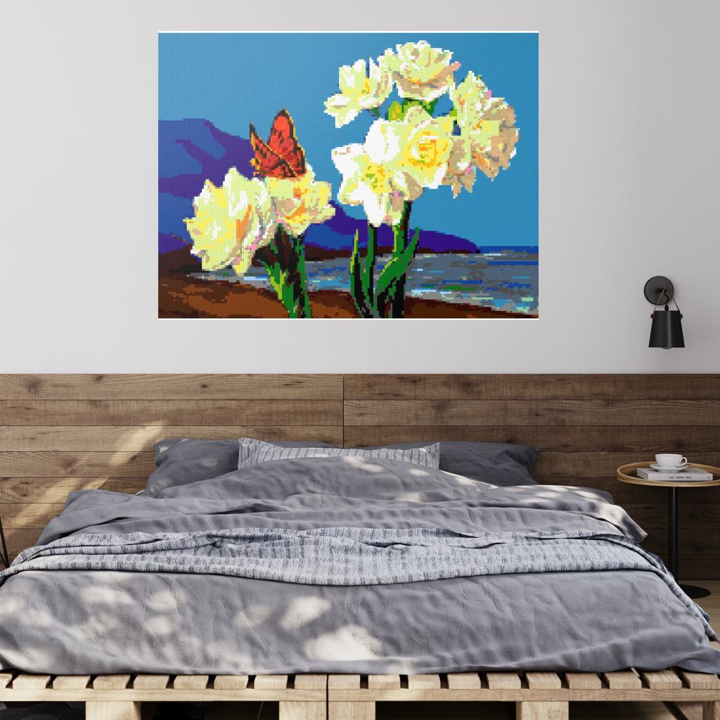 A Morning Greeting from Narcissus Flowers