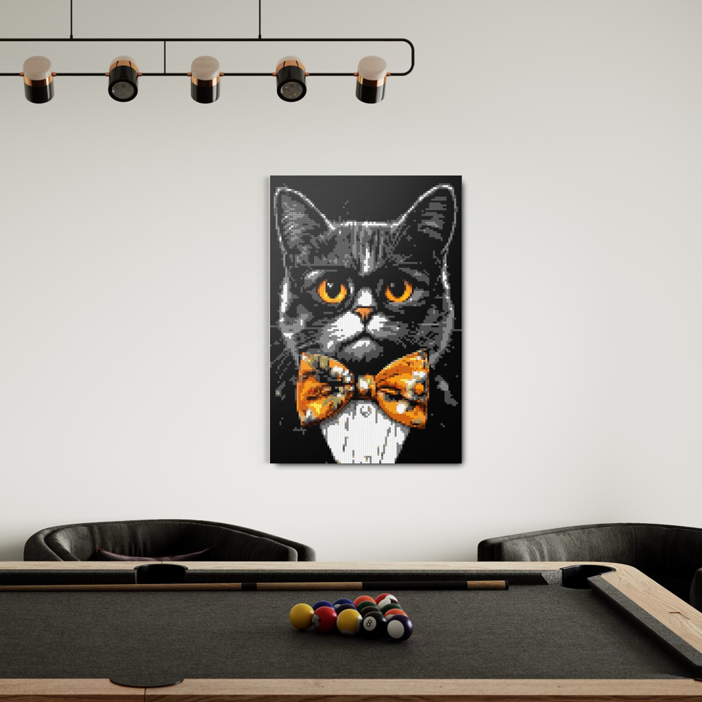Hipster cat Looper mosaic