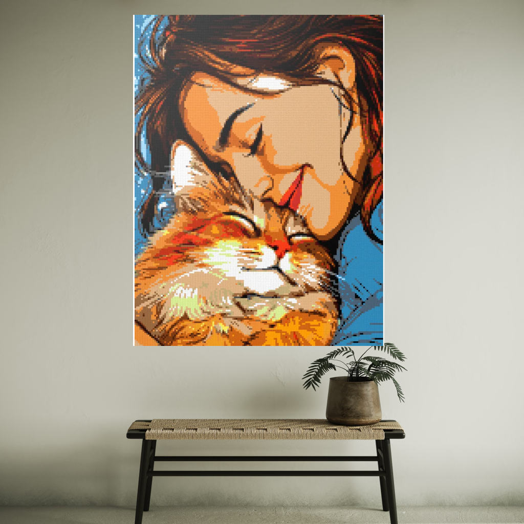 My cat is my love mosaic