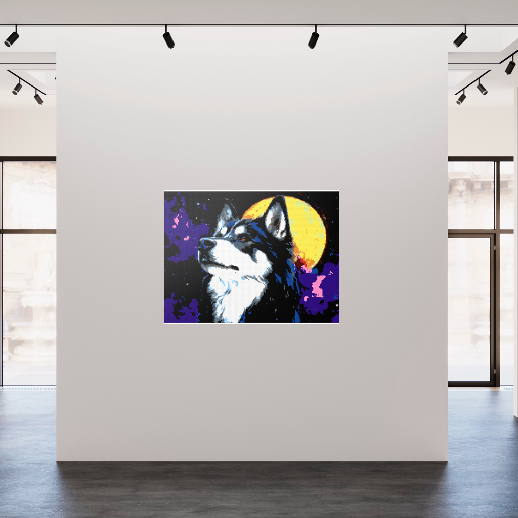 Dog Husky Wolfi mosaic