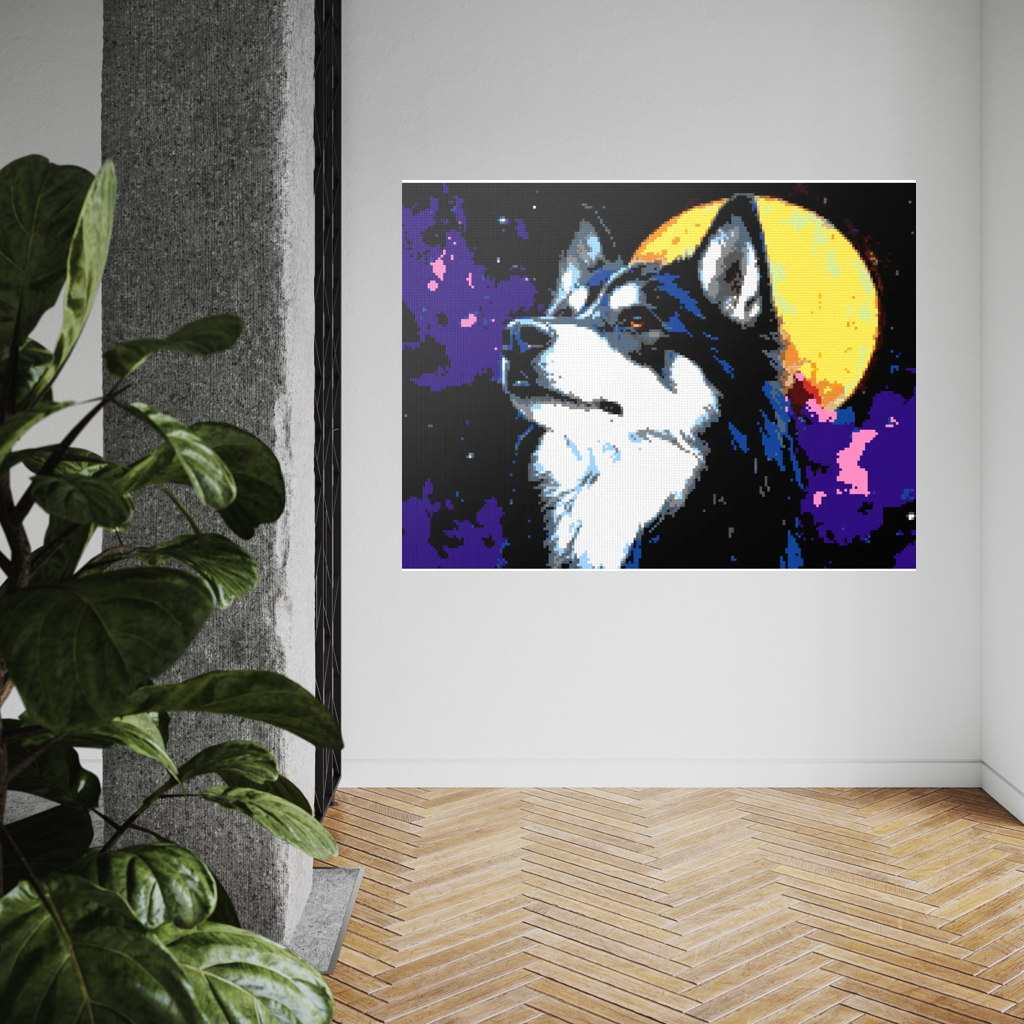 Dog Husky Wolfi mosaic