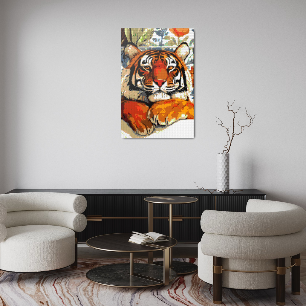 Tiger in bathtube Mosaic