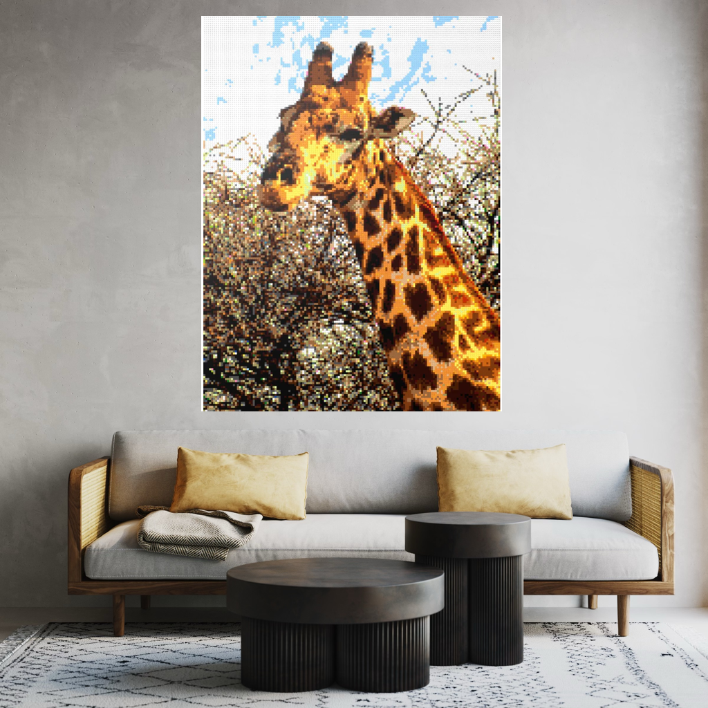 African Giraffe Portrait Large