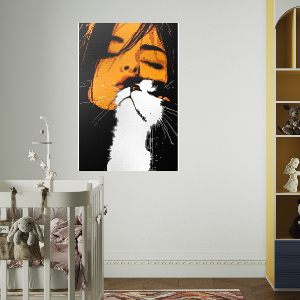 I love you kitty mosaic
