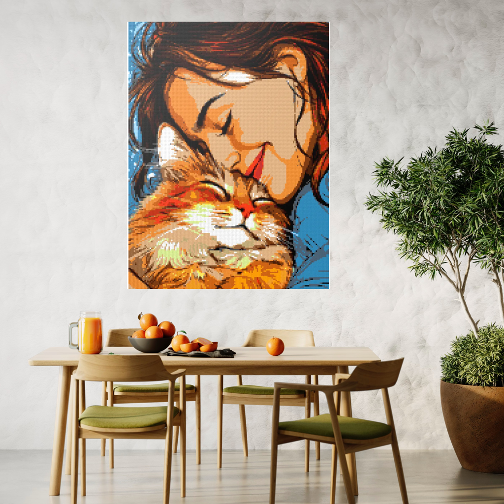 My cat is my love mosaic