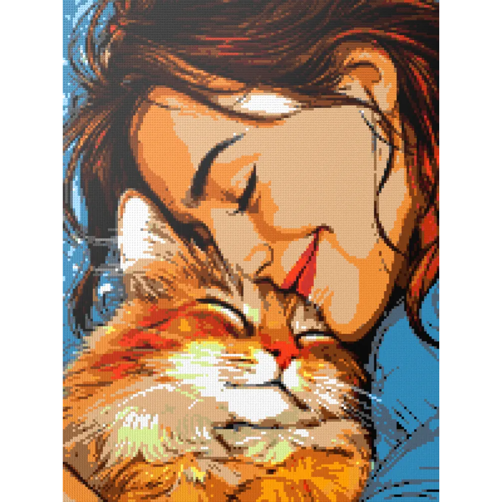 My cat is my love mosaic