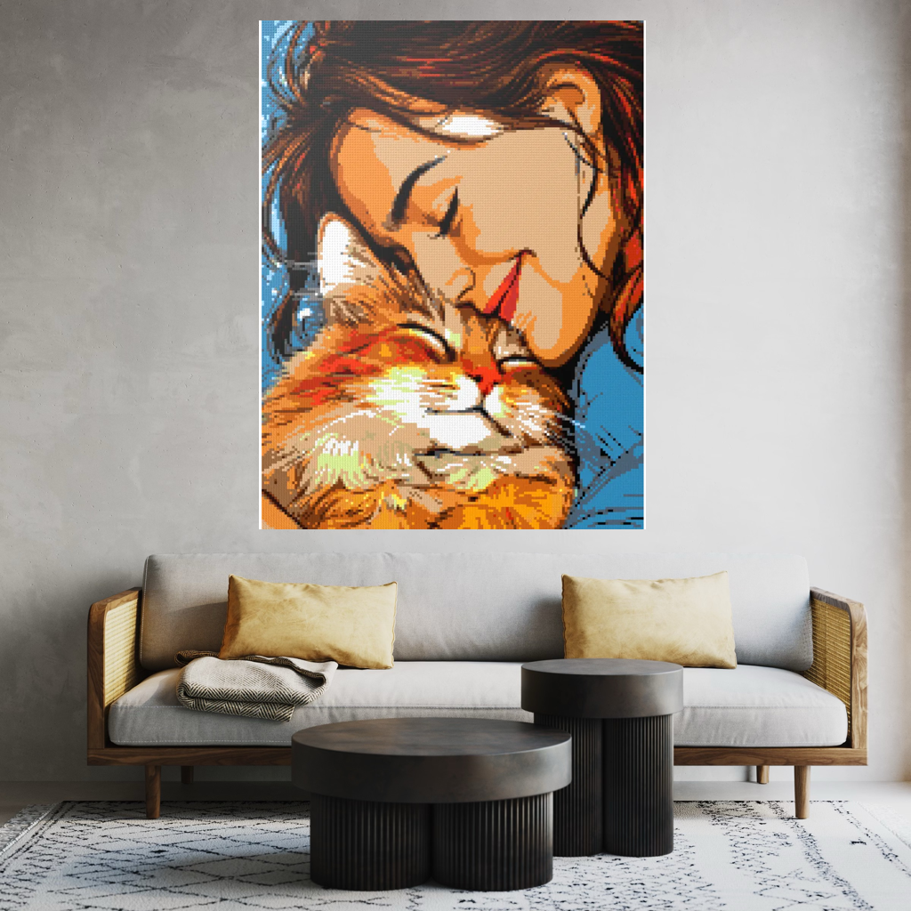 My cat is my love mosaic