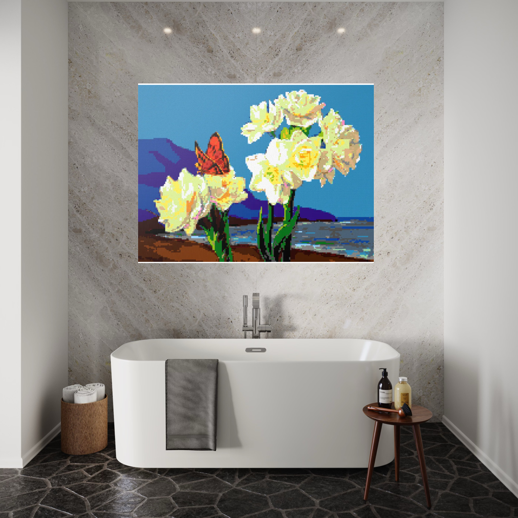 A Morning Greeting from Narcissus Flowers