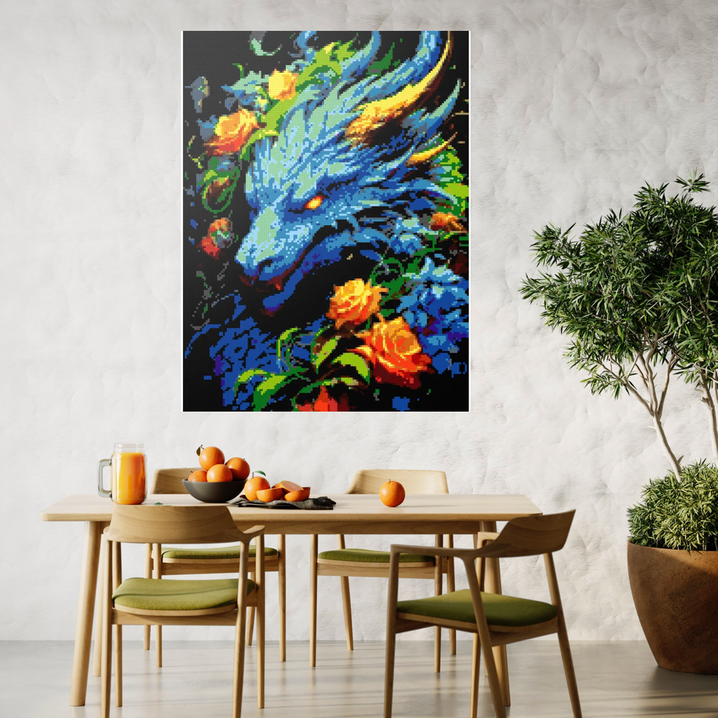 Blue Dragon mosaic
