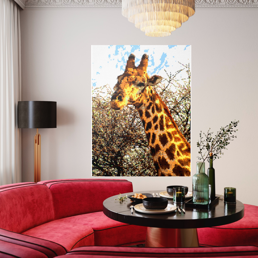African Giraffe Portrait Large