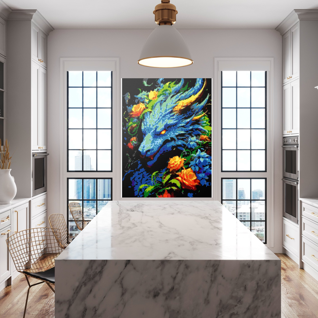Blue Dragon mosaic