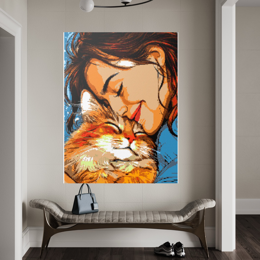 My cat is my love mosaic