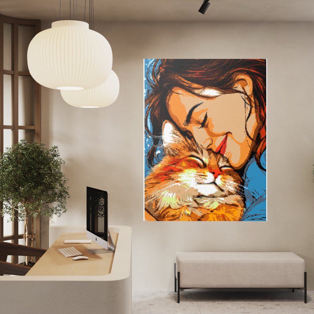 My cat is my love mosaic
