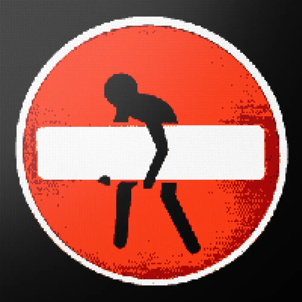 No Entry Street Sign