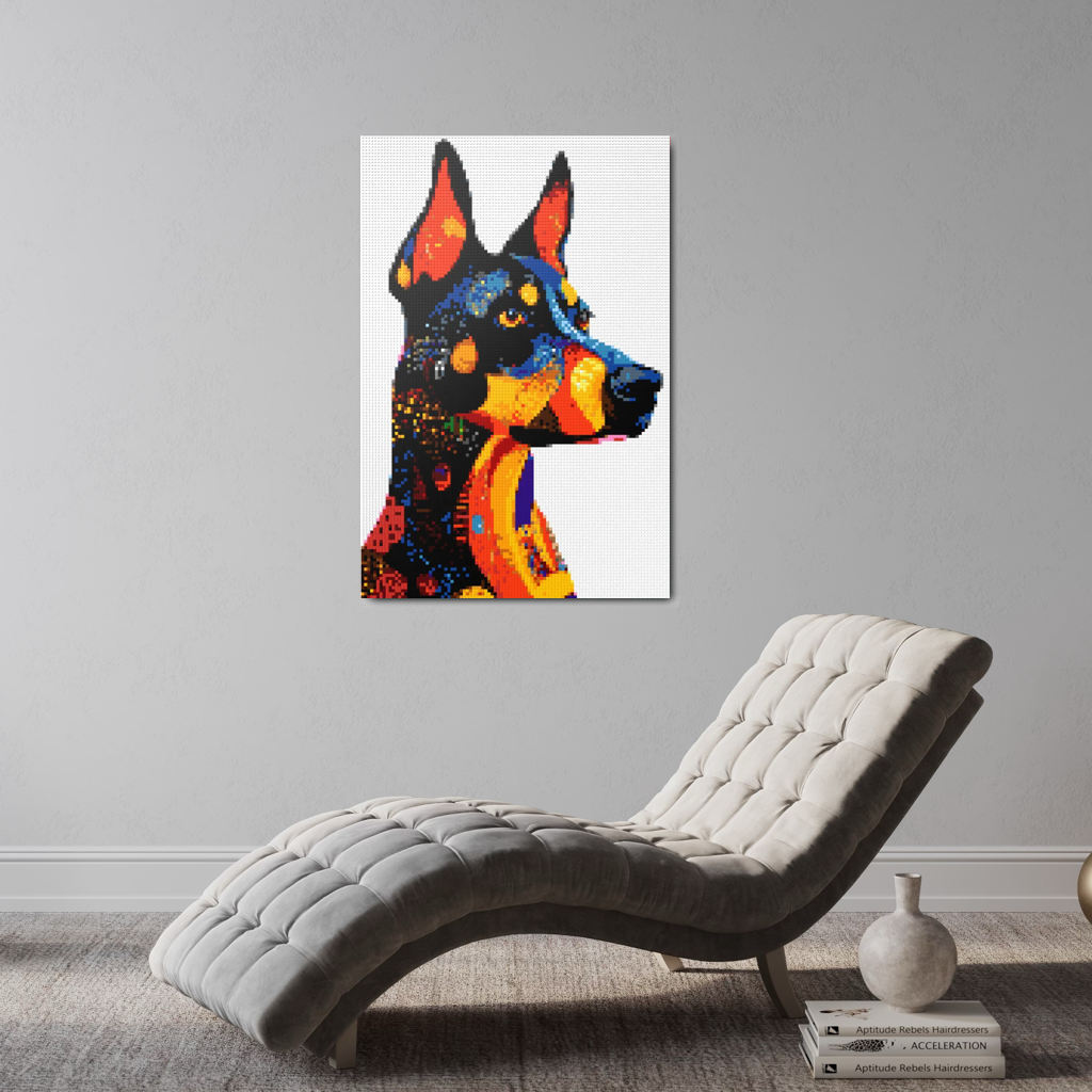 Doberman dog mosaic