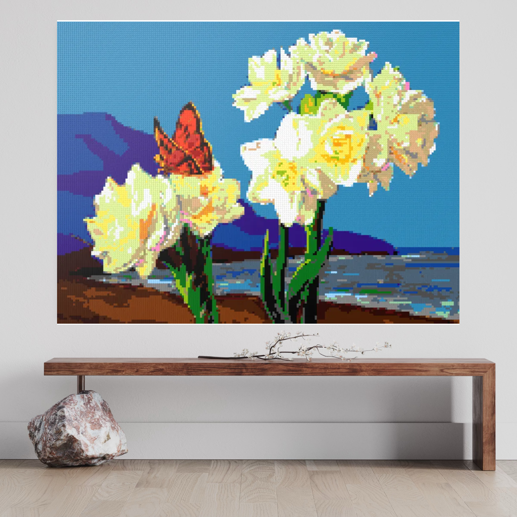 A Morning Greeting from Narcissus Flowers