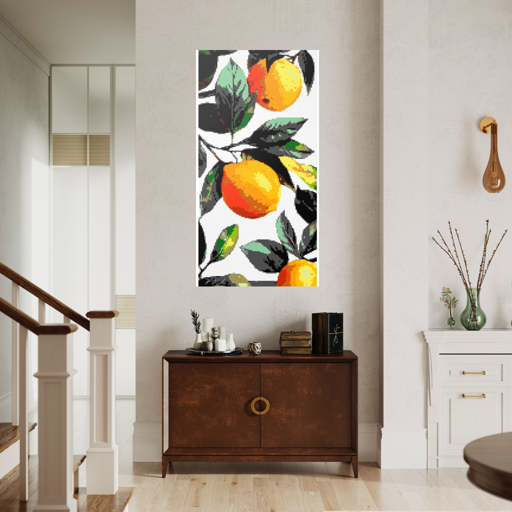 Lemons botanical art mosaic
