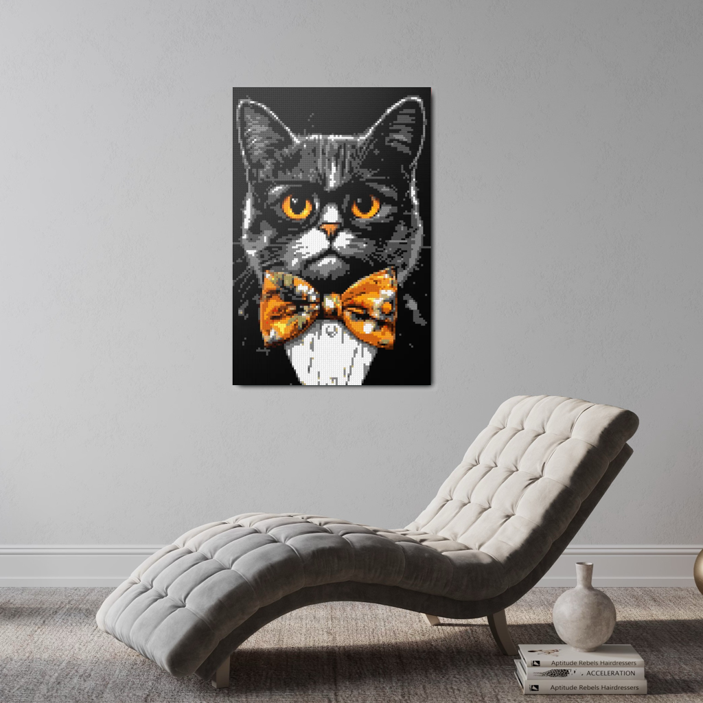 Hipster cat Looper mosaic