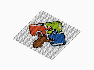 Custom Brick Mosaic