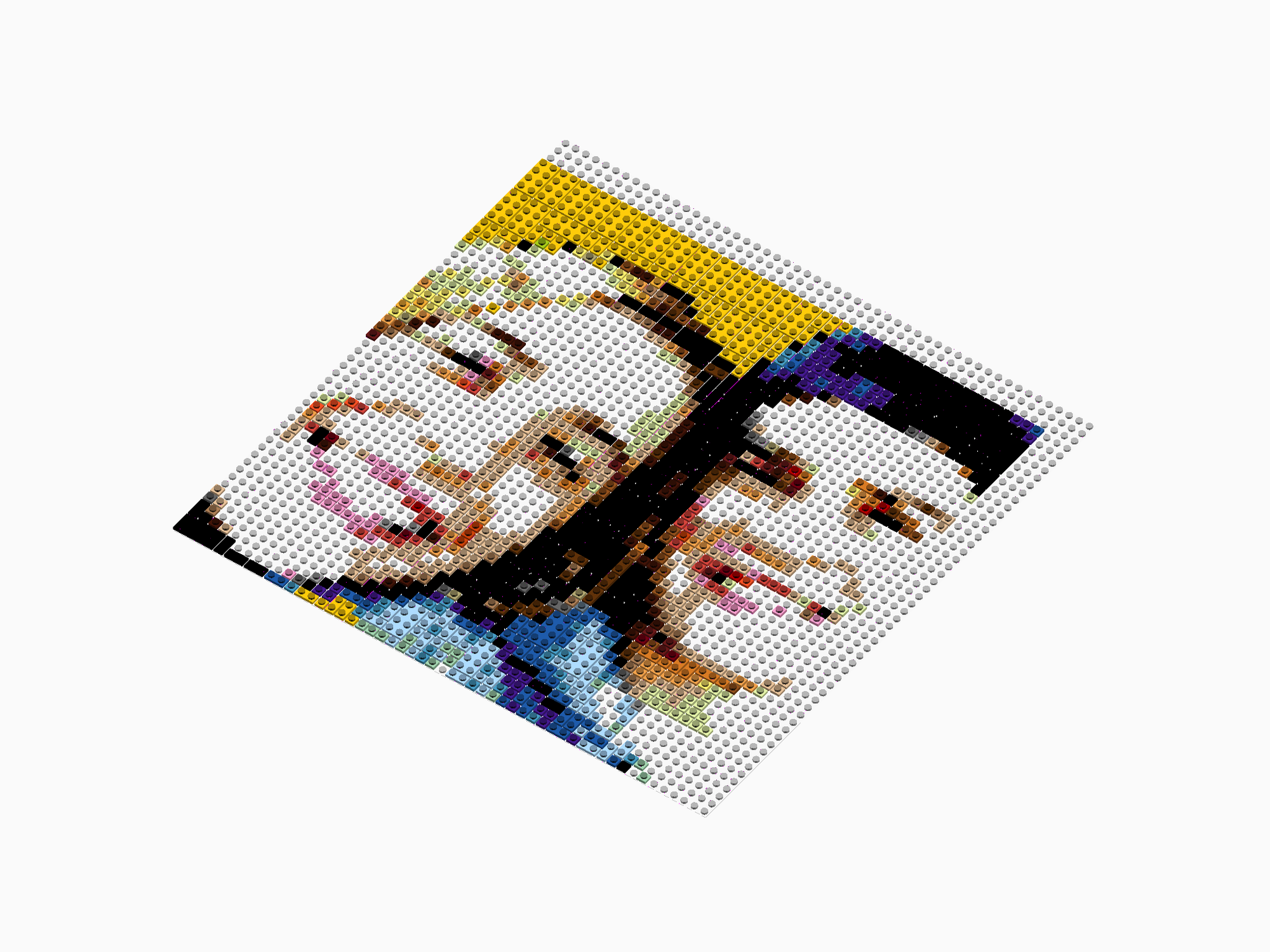 Custom Brick Mosaic