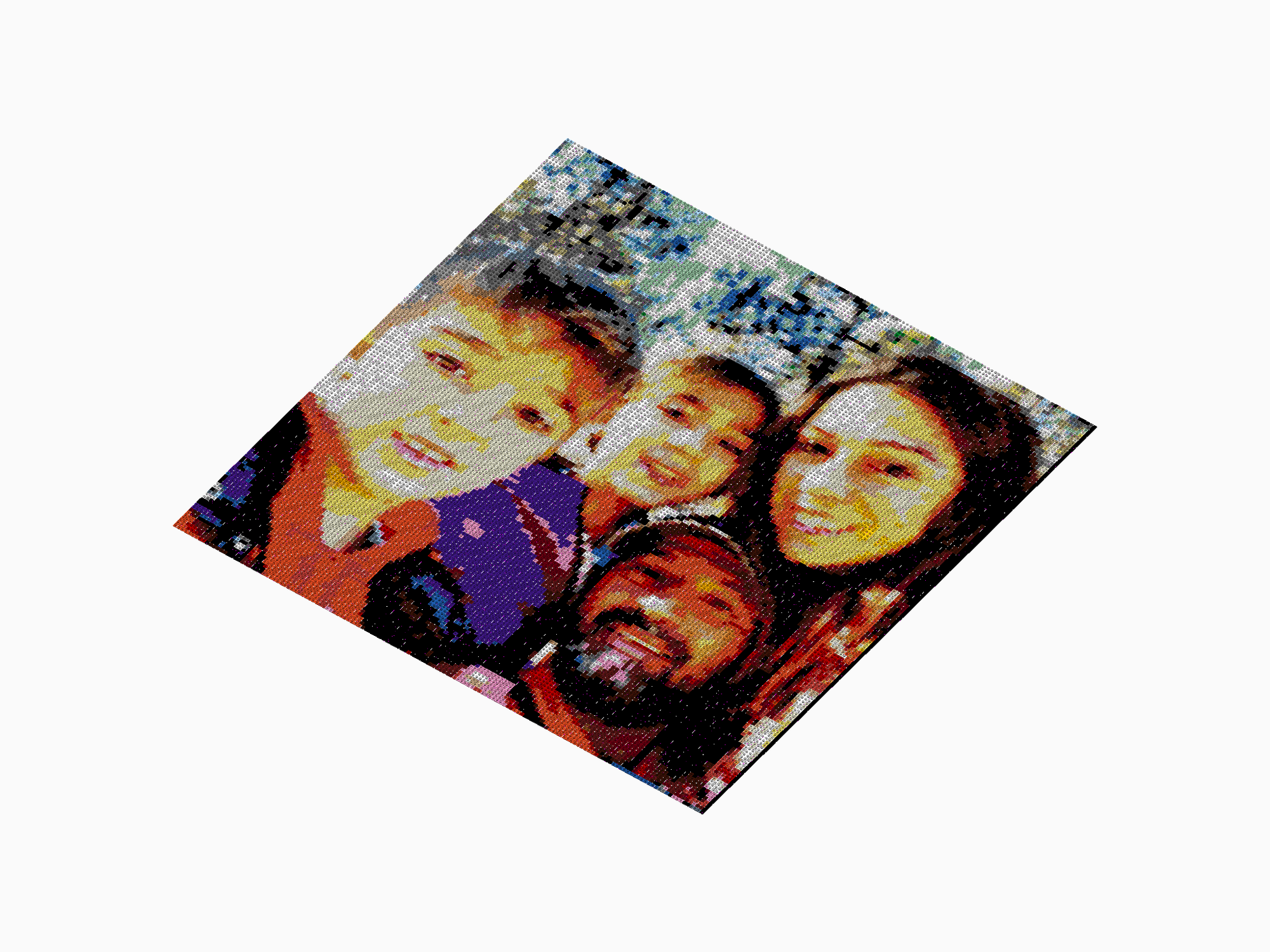Custom Brick Mosaic