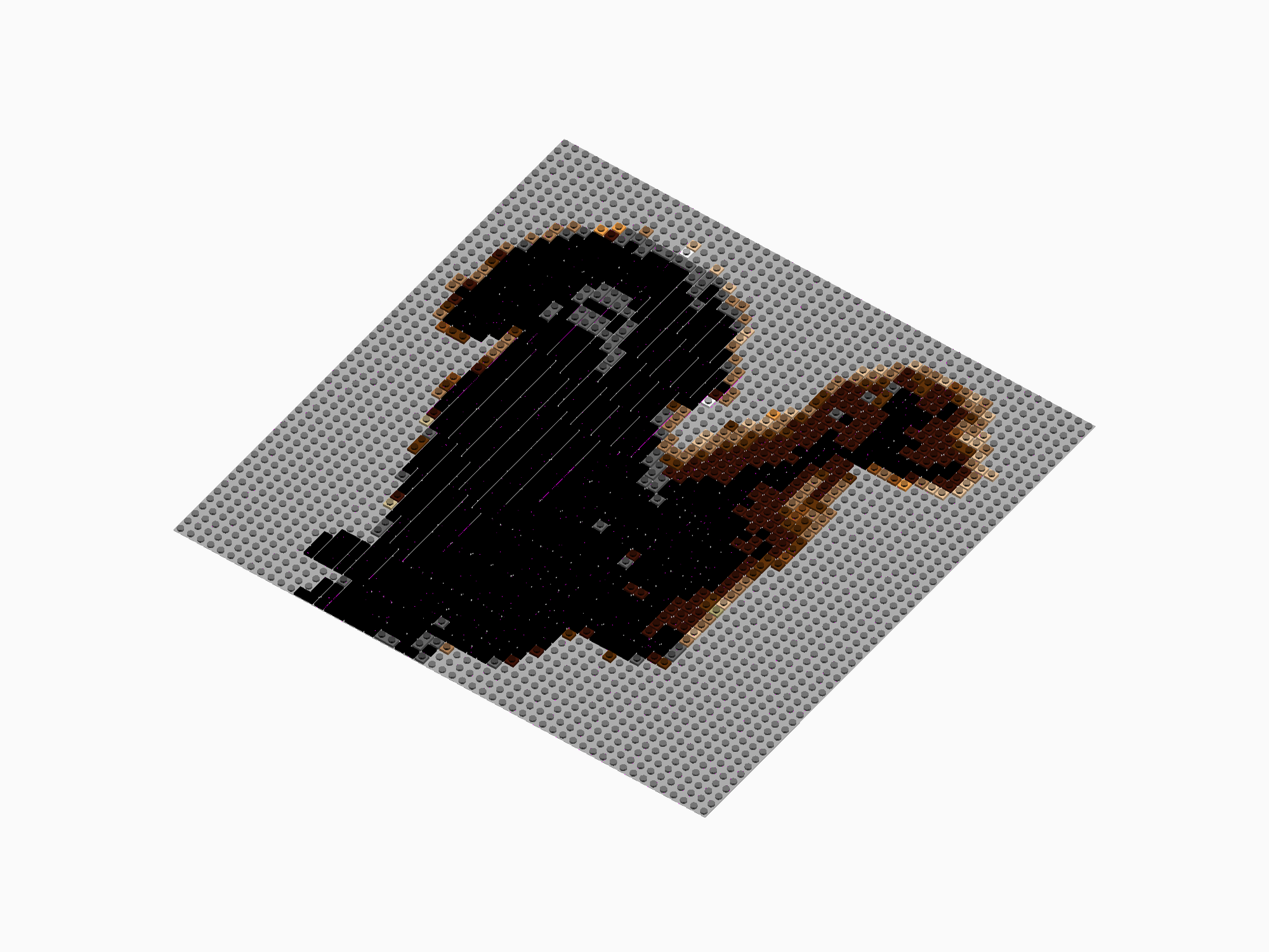 Custom Brick Mosaic