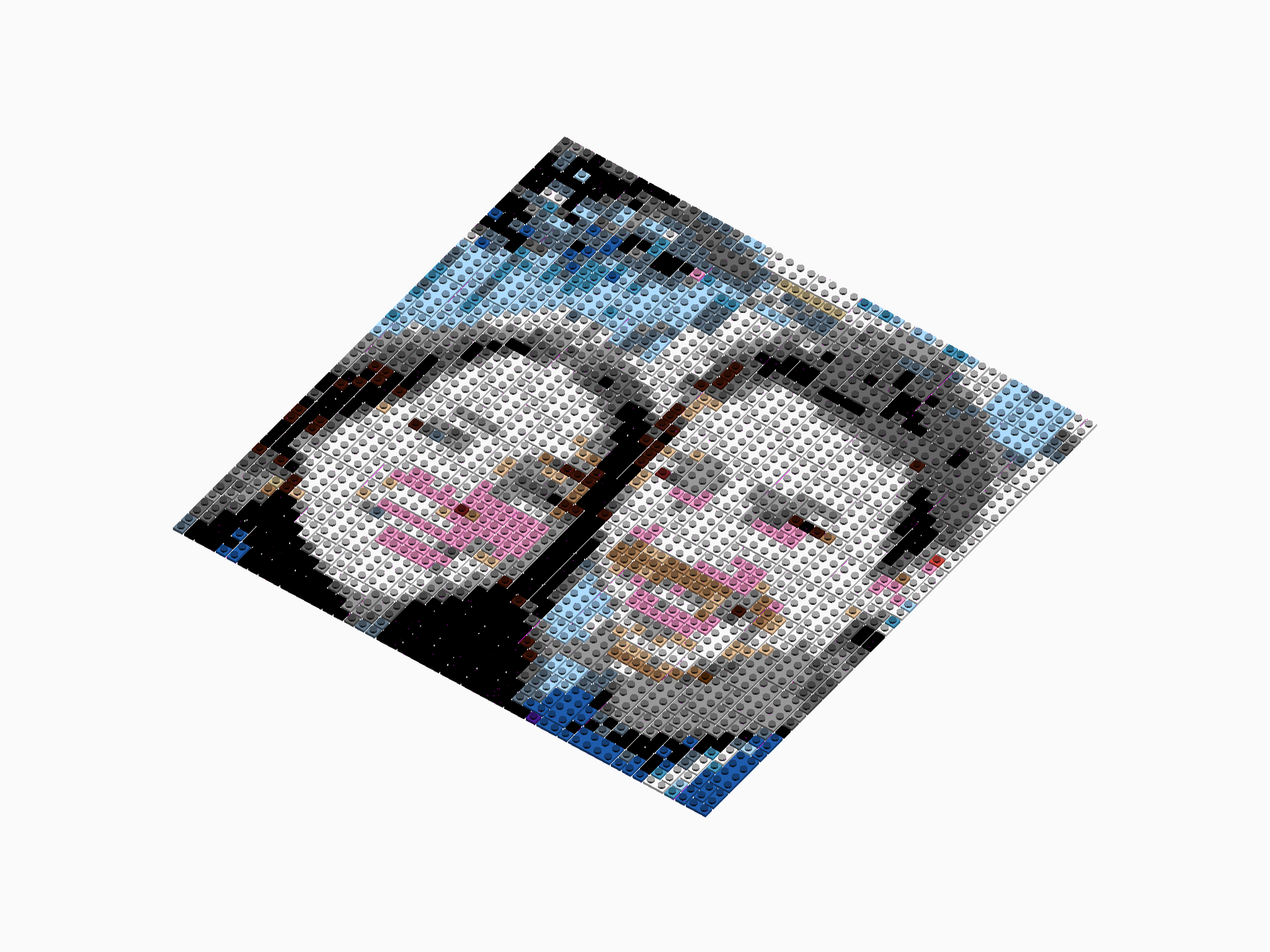Custom Brick Mosaic