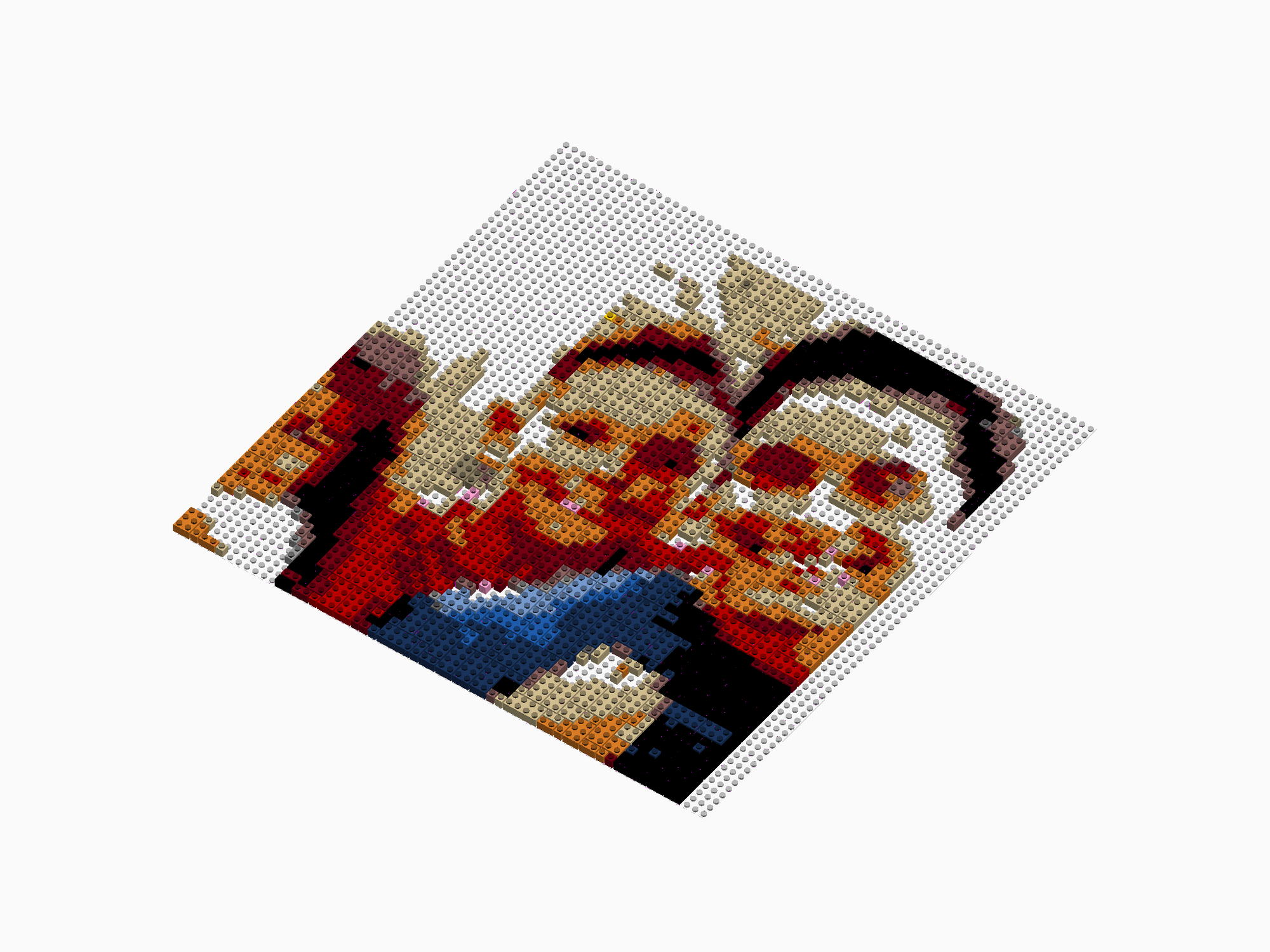 Custom Brick Mosaic