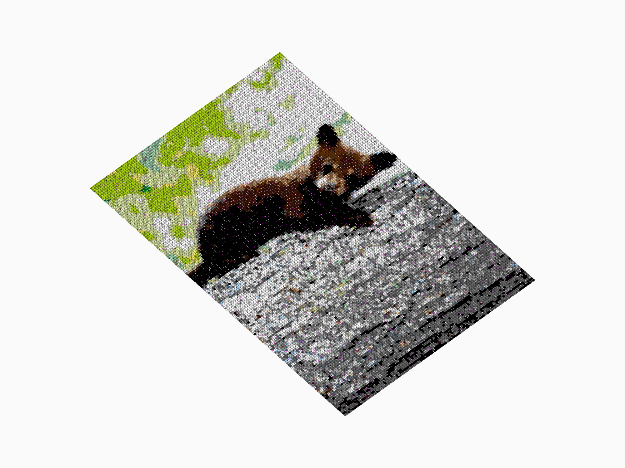 Custom Brick Mosaic
