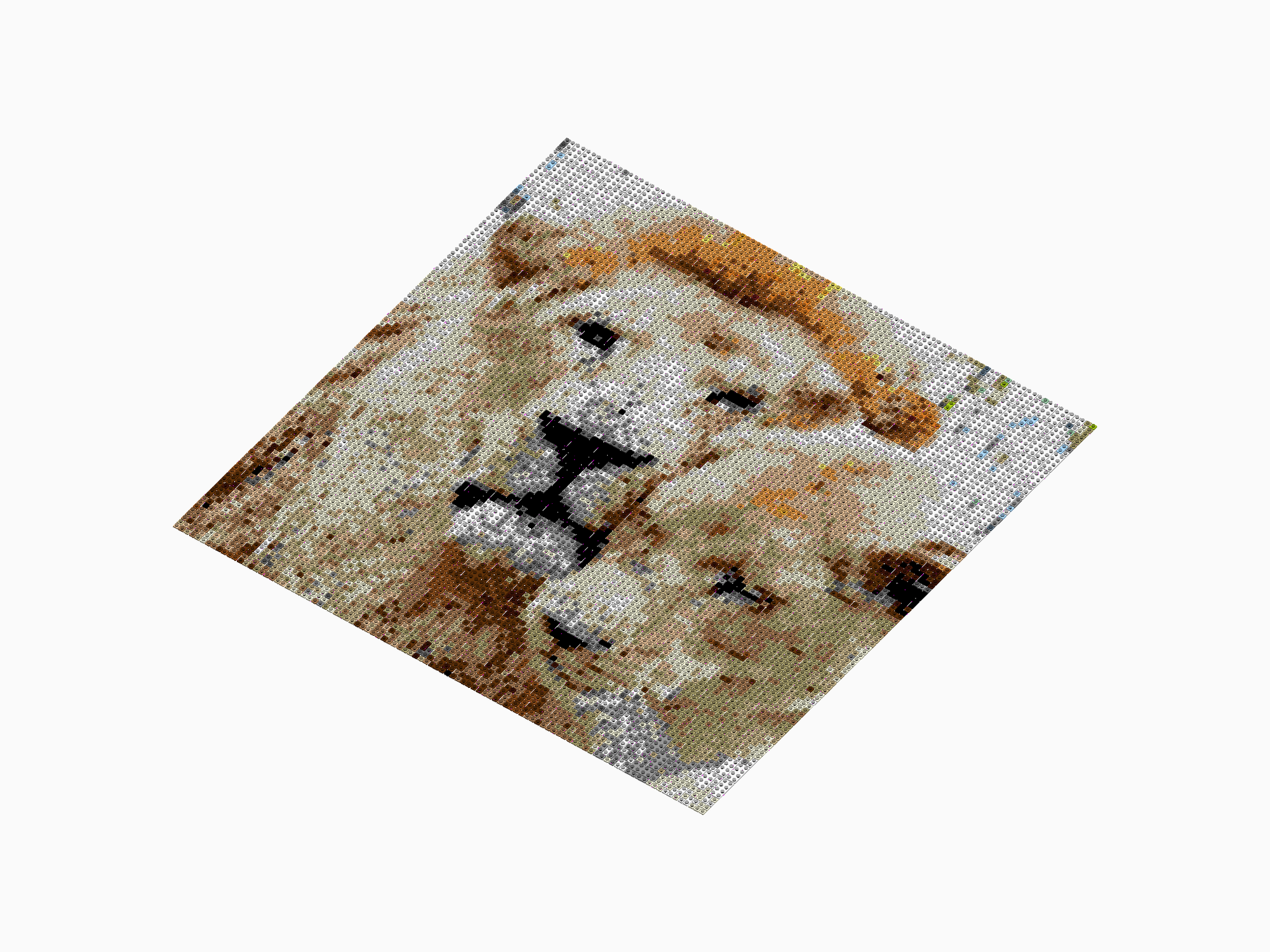 Custom Brick Mosaic