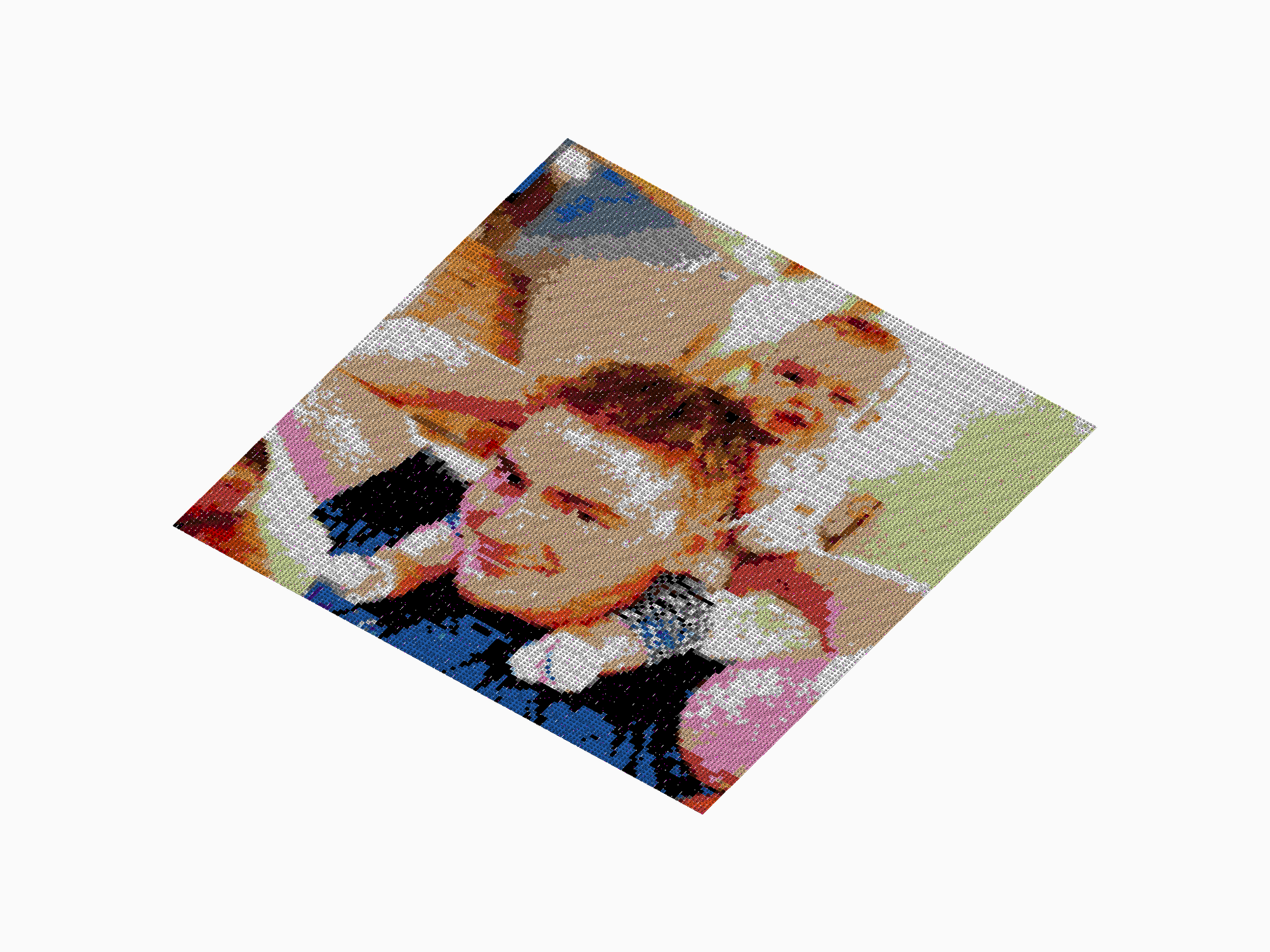 Custom Brick Mosaic