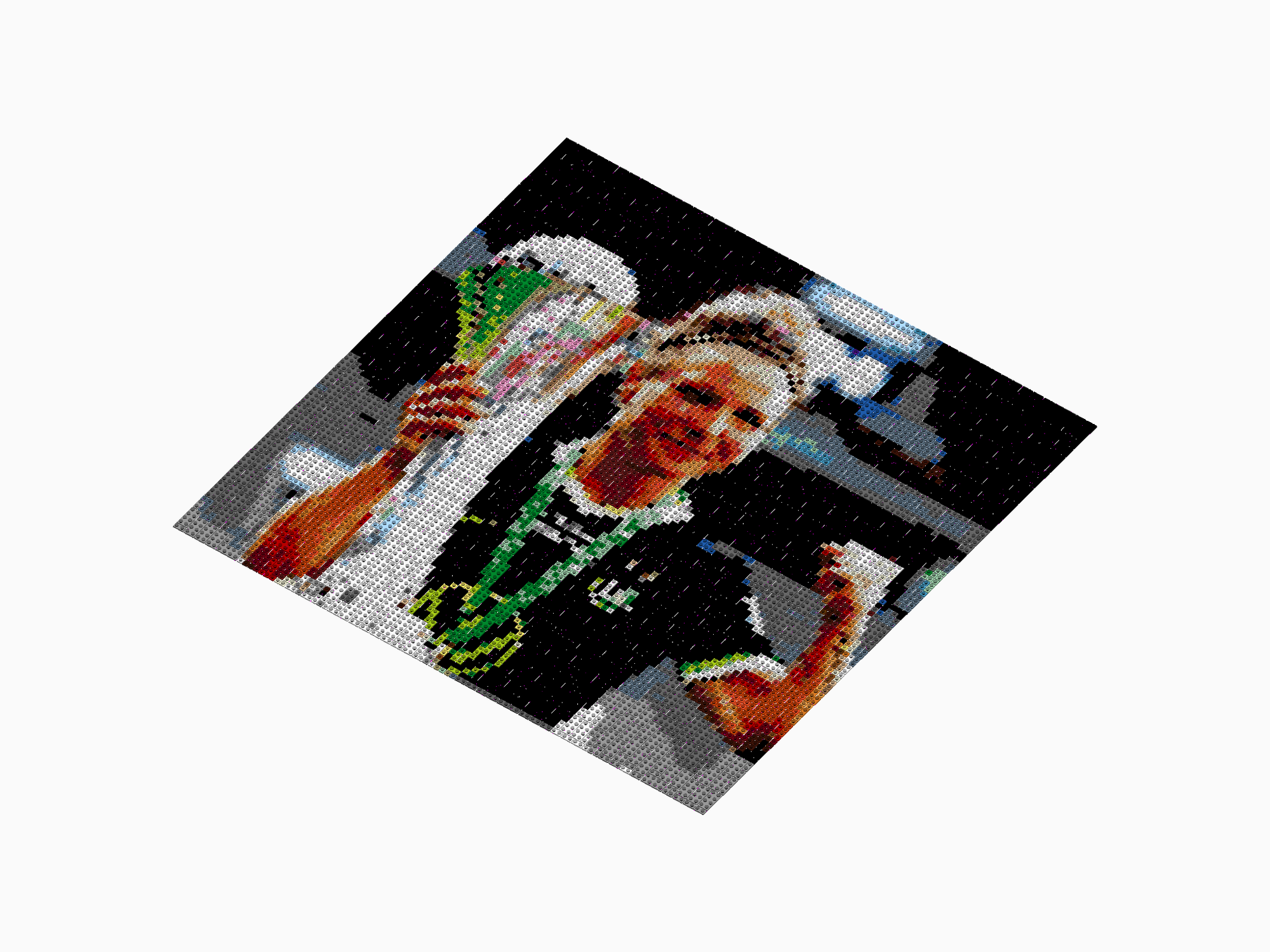 Custom Brick Mosaic
